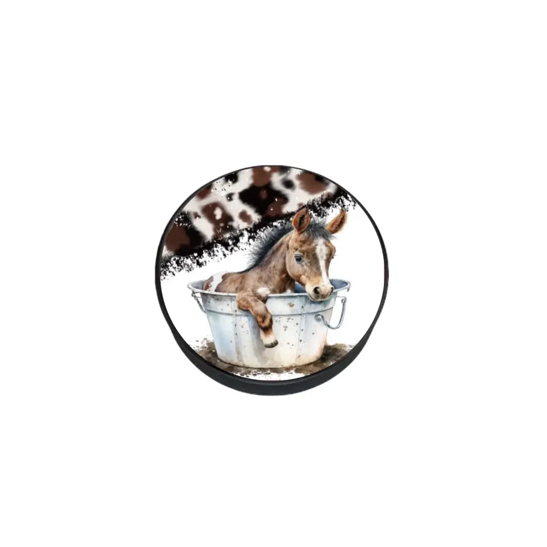 Western Horse Phone Grip and Stand - Perfect Gift for Equestrians!