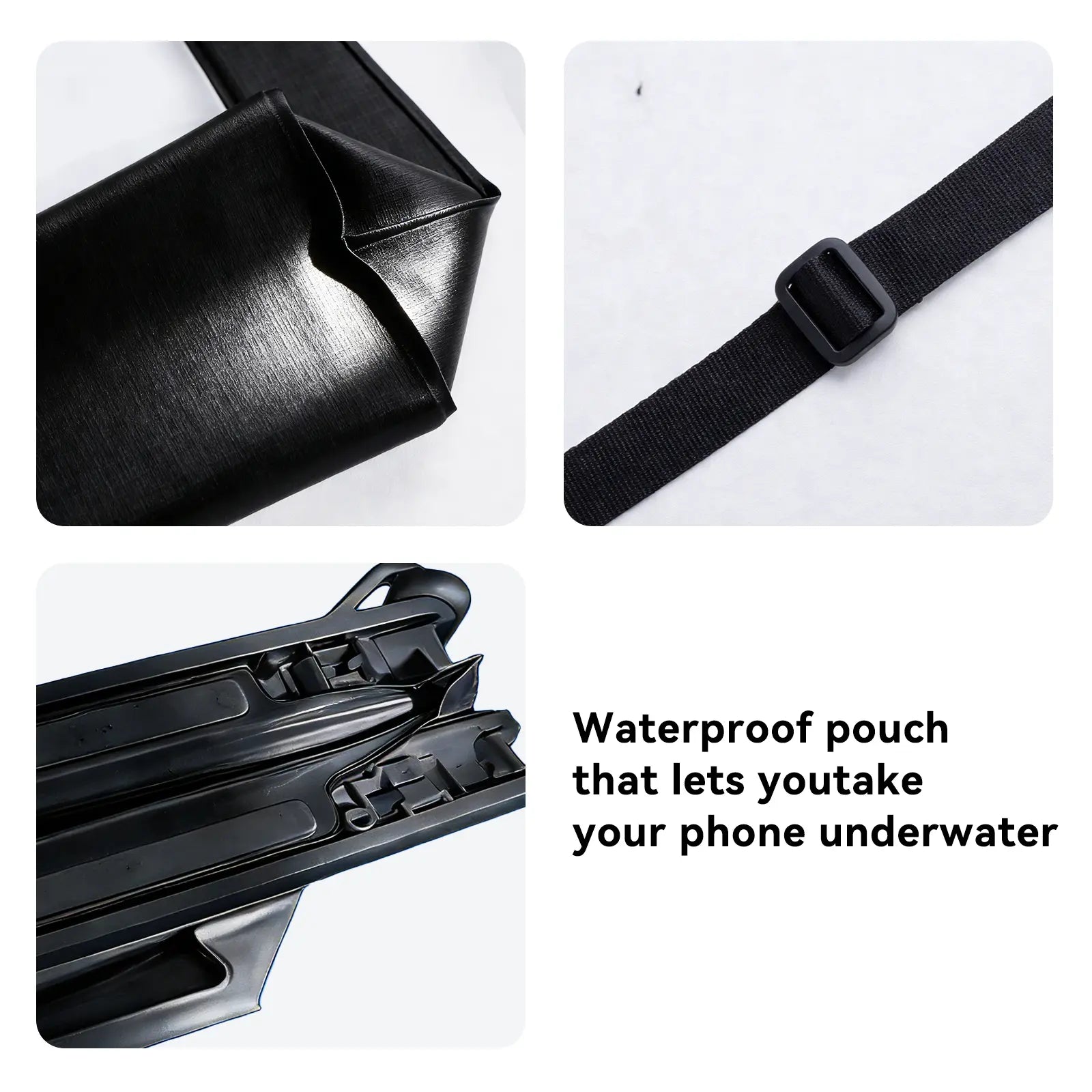 SOLOEVER Waterproof Phone Pouches – Ultimate Floating Fanny Pack for Swimming, Boating & Outdoor Fun, IPX8 Protection, Dual Compartments for Essentials