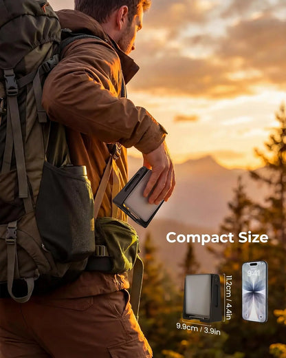 Versatile Portable LED Camping Light - 3 Modes, 4000mAh Rechargeable Lantern with 360° Rotatable Stand - Ideal for Camping, Hiking, Home Power Outages & Emergency Situations