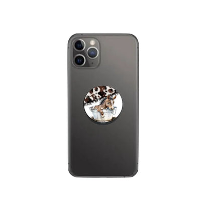 Western Horse Phone Grip and Stand - Perfect Gift for Equestrians!