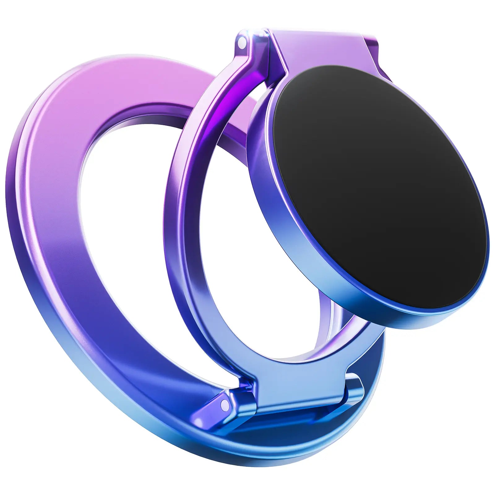 Summervibes Magnetic Ring Holder - Dual-Sided Magsafe Grip & Kickstand for iPhone 12-17 Series & Magnetic Car Mount-Compatible Phones