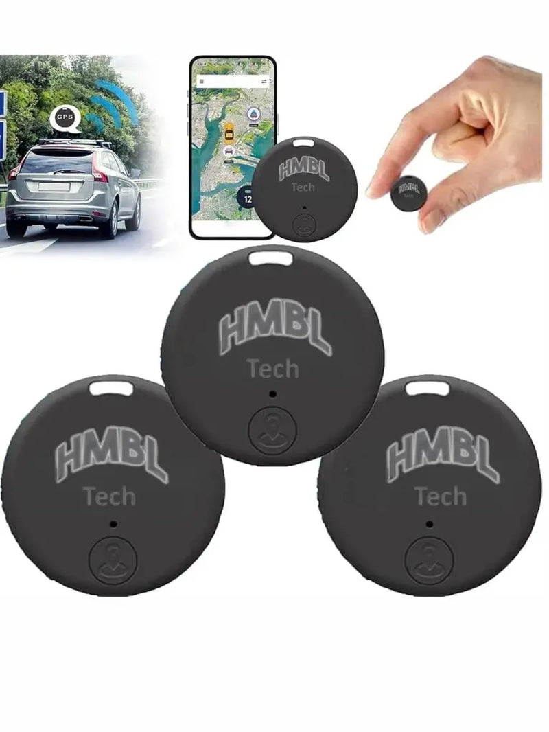 IOS Hmbl Bluetooth Air Tag Tracker - Ultimate Durable Key, Wallet & Car Finder with Play Sound Feature for Apple Users