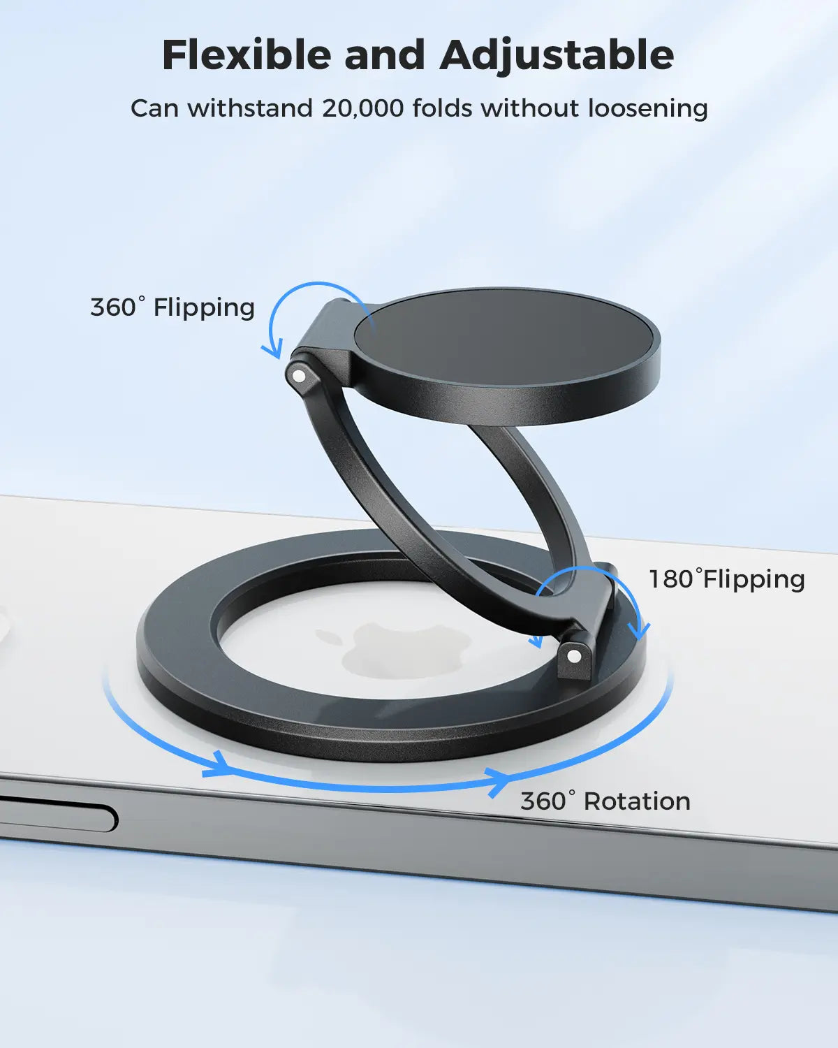 Summervibes Magnetic Ring Holder - Dual-Sided Magsafe Grip & Kickstand for iPhone 12-17 Series & Magnetic Car Mount-Compatible Phones