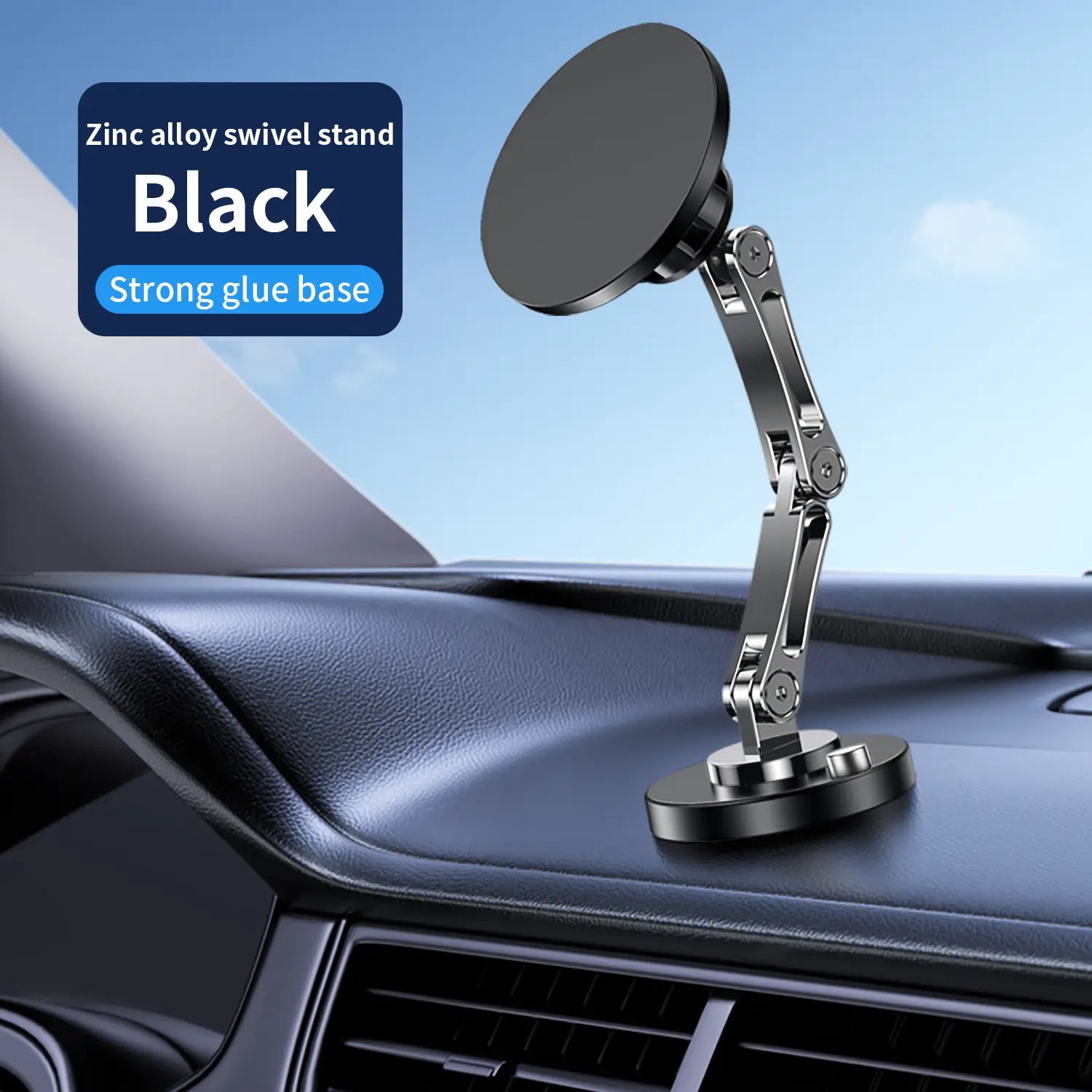 Paslda Magnetic Phone Holder & 15W Wireless Charger - 360° Rotating MagSafe Car Mount & Controller Holder - Essential Car Accessories