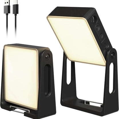 Versatile Portable LED Camping Light - 3 Modes, 4000mAh Rechargeable Lantern with 360° Rotatable Stand - Ideal for Camping, Hiking, Home Power Outages & Emergency Situations