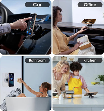 Ultimate Magnetic Phone Mount - Compact & Stable Suction Holder for Your Car!