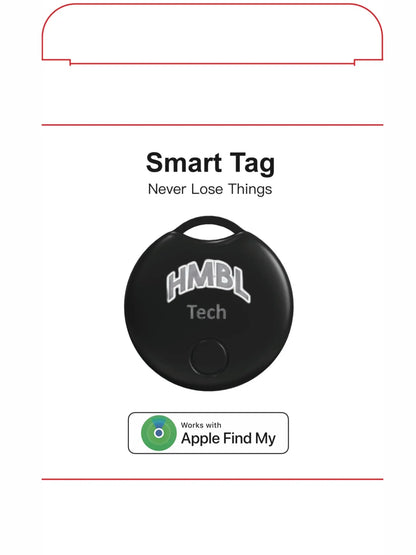 IOS Hmbl Bluetooth Air Tag Tracker - Ultimate Durable Key, Wallet & Car Finder with Play Sound Feature for Apple Users