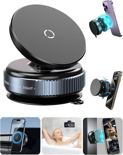 Ultimate Magnetic Phone Mount - Compact & Stable Suction Holder for Your Car!