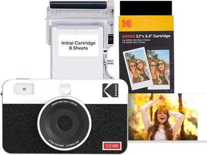 KODAK Mini Shot 2 Retro Instant Camera & Photo Printer Bundle - 38 Sheets Included!