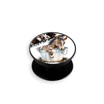 Western Horse Phone Grip and Stand - Perfect Gift for Equestrians!
