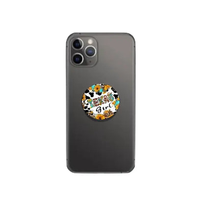 Charming Sunflower Texas Girl Phone Grip & Foldable Stand - Perfect for Style & Convenience!