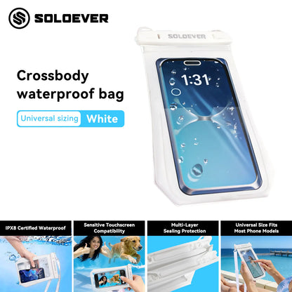 SOLOEVER Waterproof Phone Pouches – Ultimate Floating Fanny Pack for Swimming, Boating & Outdoor Fun, IPX8 Protection, Dual Compartments for Essentials