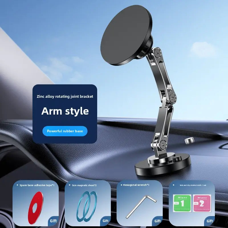 Paslda Magnetic Phone Holder & 15W Wireless Charger - 360° Rotating MagSafe Car Mount & Controller Holder - Essential Car Accessories