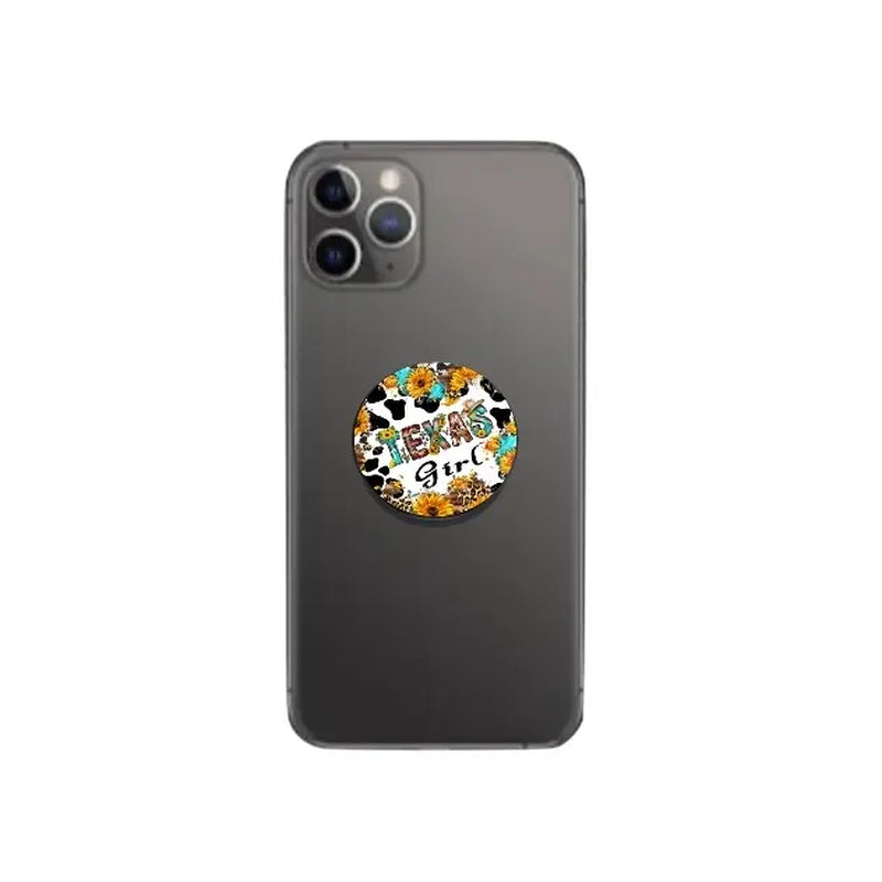 Charming Sunflower Texas Girl Phone Grip & Foldable Stand - Perfect for Style & Convenience!
